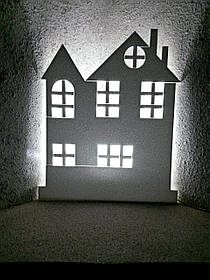 Новорічний декор для вікон Панорама No7. 50 см. Толщ 3 см.