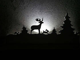 Новорічний декор для вікон Панорама No8. 100 см. Товщина 3 см.