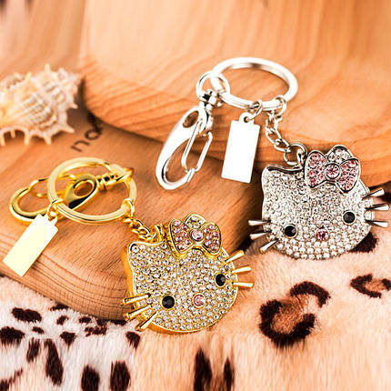 USB-флешка 32 GB Hello Kitty (Хелло Кітті) з кристалами Сваровскі + Подарункова Коробочка, фото 2