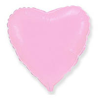 Фольгированный шар сердце пастель светло-розовый 32" 206500RS Flexmetal