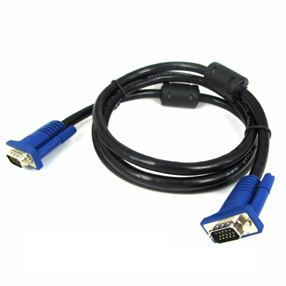 Кабель VGA на VGA 1метр із фільтрами в пакованні