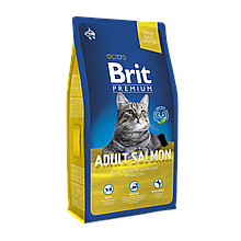 Корм Brit Premium Cat Adult Salmon для дорослих кішок із лососем, 8 кг