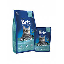 Корм Brit Premium Cat Sensitive для кішок з чутливим травленням, 0,3 кг