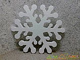 Сніжинка № 03 з пінопласту 50 см — новорічна прикраса, декор для вітрин і фасадів, фото 4