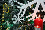 Сніжинка з пінопласту велика 32 см Толщ 1,8 см від 5 шт., фото 2