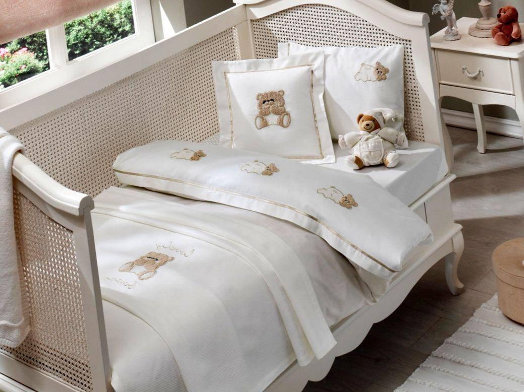 Постільний комплект з покривалом Tivolyo Home LOVELY дитяче, Бежевий