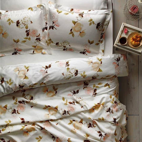 Постільна білизна Tivolyo Home сатин delux POEM євро, фото 1