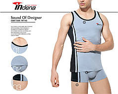 Чоловічий комплект майка і труси сірий Марка "INDENA" Арт.31022