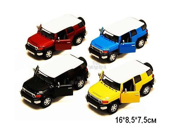 Модель джип TOYOTA FJ CRUISER 5"" KT5343W метал.інерц.відкр.дв.4кол.кор./96/