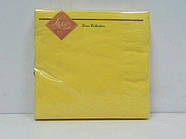 Серветки паперові однотонні (ЗЗХЗ, 20 шт.) Luxy Жовтий (3-9) (1 пачка)