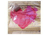 Паперова серветка на весілля (ЗЗХЗЗ, 20 шт.) Luxy Класична любов (143) (1 пачка)