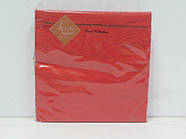 Серветки паперові однотонні (ЗЗХЗЗ, 20 шт.) Luxy Червона (3-7) (1 пачка)