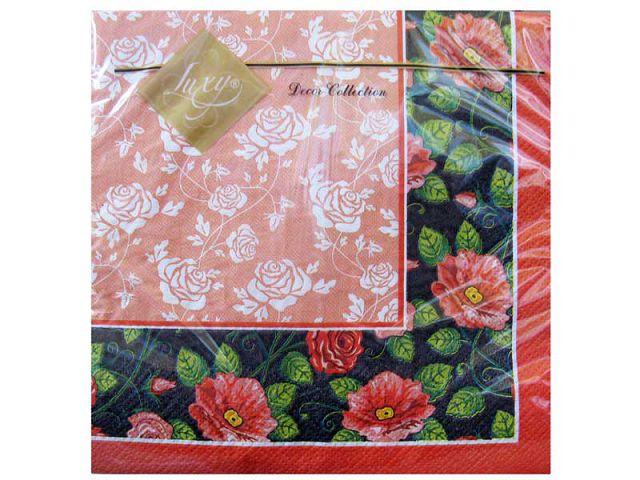 Серветка (ЗхЗЗ, 20 шт.) Luxy Розарій (407) (1 пач), фото 1