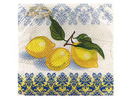 Серветки столові (ЗЗХЗЗ, 20 шт.) La Fleur Три лимони (049) (1 пач)