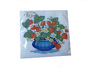 Серветки столові (ЗЗХЗЗ, 20 шт.) La Fleur Лісова суниця (007) (1 пач)