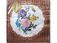 Серветки столові (ЗЗхЗЗ, 20 шт.) Luxy Квітковий медальйон (077) (1 пач)