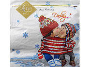 Серветки столові (ЗЗХЗЗ, 20 шт.) Luxy Перший поцілунок (801) (1 пач)