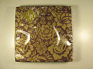 Серветки столові (ЗхЗЗ, 20 шт.) Luxy Бордова гумка 114 (1 пач)