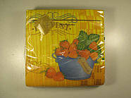 Серветка тришарова класична (ЗЗДЗЗ, 20 шт.) Luxy Полуничний урожай 118 (1 пачка)