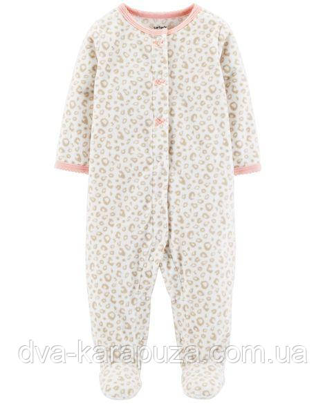 Теплий флісовий чоловічок сліп для дівчинки 24 міс!, фото 1