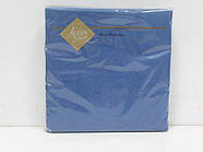 Серветки паперові однотонні (ЗЗХЗ, 20 шт.) Luxy Синій (3-6) (1 пачка)