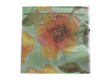 Серветки столові (ЗЗхЗЗ, 20 шт.) Luxy Квітковий колір (709) (1 пач)