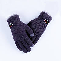 Зимові темно-сірі чоловічі рукавиці Classic