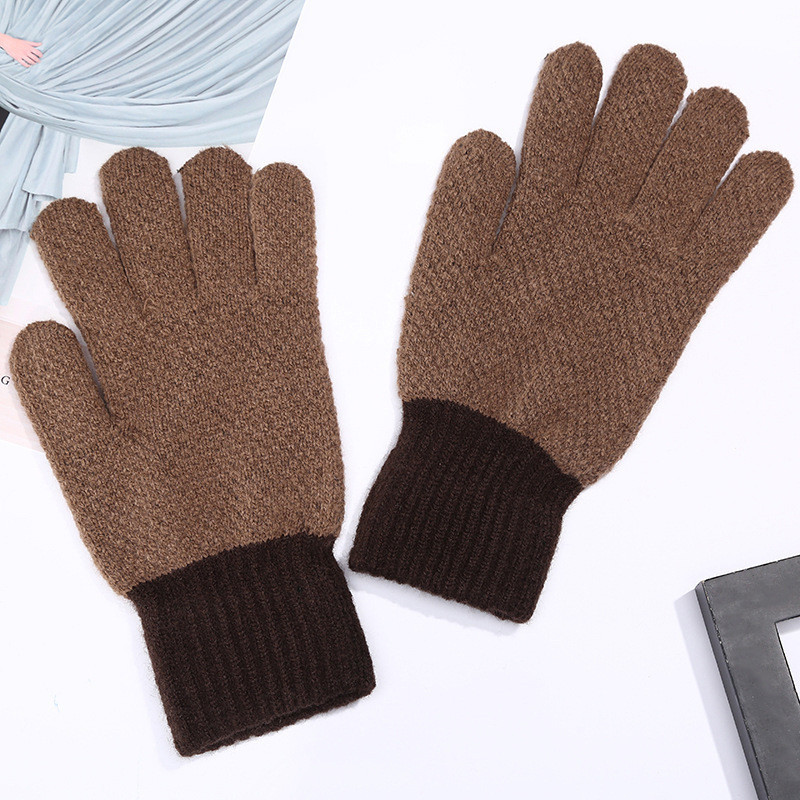 Шерстяные утепленные перчатки для мужчин и женщин унисекс зеленые - фото 3 - id-p812038139
