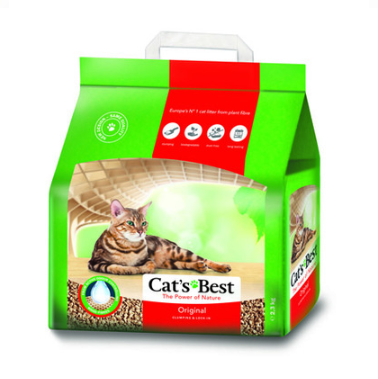 Наповнювач для котячого туалету cat's Best Original деревне комкующийся 4.3 кг