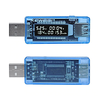 USB тестер Keweisi KWS-V20 амперметр вольтметр измеритель емкости