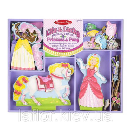 Магнітна надятка Melissa&Doug Принцеса та конячка, фото 1
