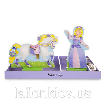 Магнітна надятка Melissa&Doug Принцеса та конячка, фото 3