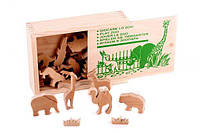 Деревянная игрушка Играем в зоопарк: объемные фигуры ЛЭМ 5000