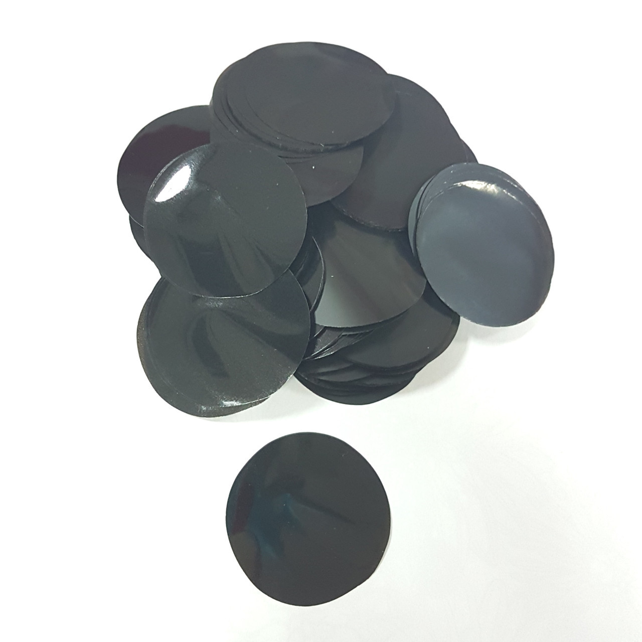 Конфетти кружочки черные 35мм (25 грамм) - фото 1 - id-p571912025