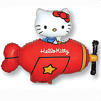 Гелієві фігури великі фольга Hello Kitty червоний 901720