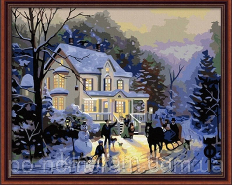 Картина за номерами Menglei MG012 Зимова романтика 40 х 50 см, фото 1