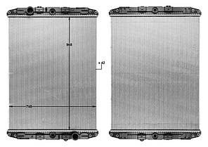 Радіатор без рами DAF F95 1288560 1617342 0393435 0076449 076449
