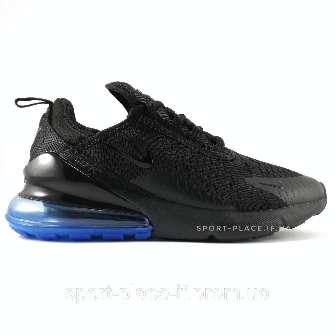 Чоловічі кросівки Nike Air Max 270 black & blue (ліцензія)