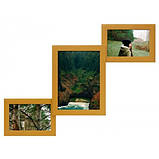 Дерев'яний фотоколаж на 3 фото 52х32 см , фото 3