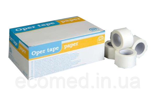 Опер тейп пейпер (Oper tape paper) хірургічна пластир на паперовій основі, 9,1м х 2,5 см, 1шт., фото 1