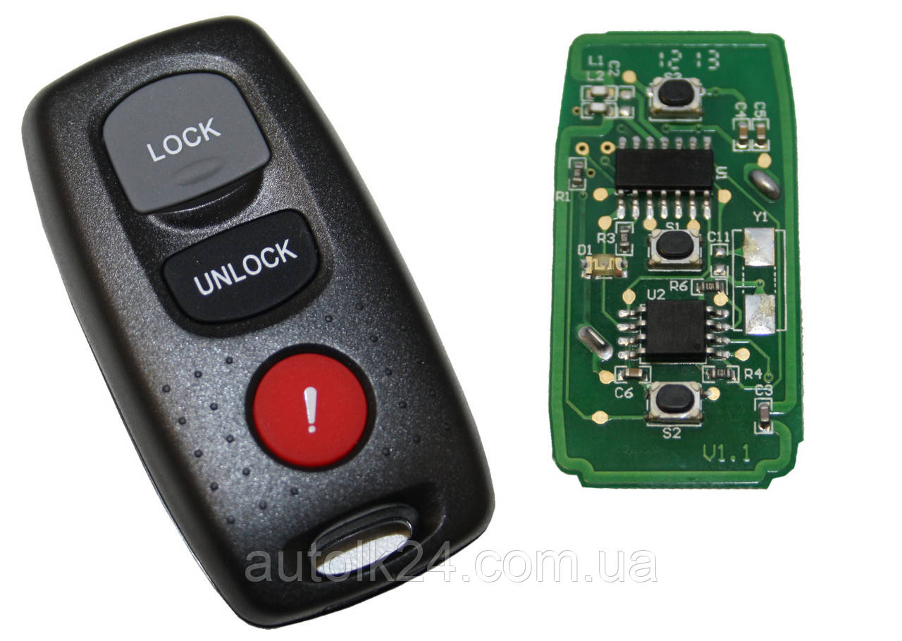 Пульт для Mazda (Мазда) 2 кнопки + 1panic 315Mhz