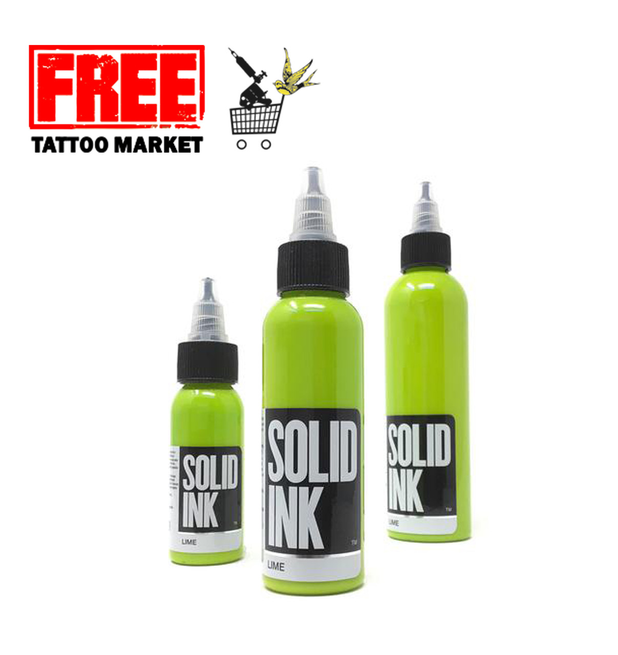 Тату фарбу SOLID INK Lime Green 1 унц (30 мл)