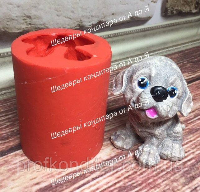 ЕКСКЛЮЗИВ! Силіконовий молд для мастики і шоколаду Собачка ЗД, фото 1