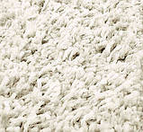 Килим овал білий Shaggy Розмір 2х3, фото 2