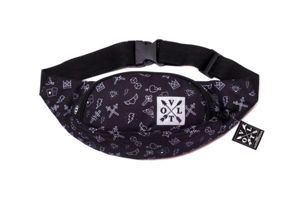 Сумка на пояс / Бананка VOLT Tatto Blk, фото 1