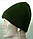No9 — Зимова в'язана шапка зелена пряма., фото 2