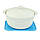 Силіконовий килимок для сушіння посуду 21Х15 см (блакитний), фото 2