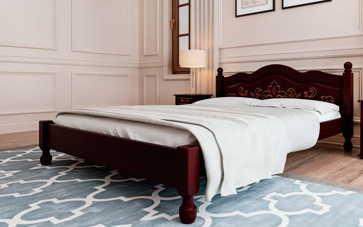 Дерев'яне ліжко Магнолія ЧДК 90х200