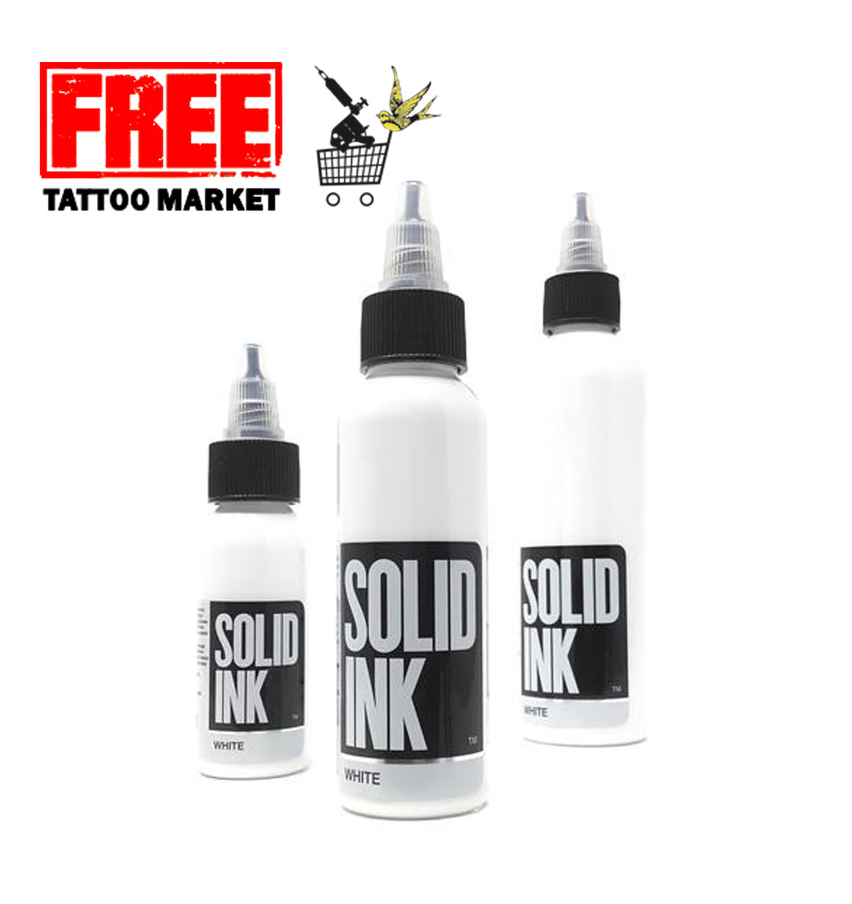 Тату фарбу SOLID INK White 1 унц (30 мл)