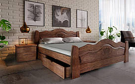 Дерев'яне ліжко Корона ЧДК
